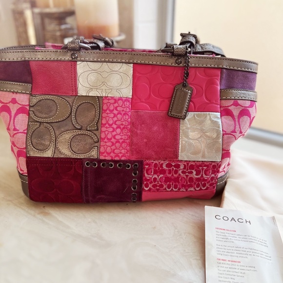 Coach Bags Authentic Vintage Coach Purse Holiday Patchwork Poshmark